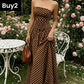 🌸 Women's Fashion Polka Dot Strapless Dress | Sweetheart Neckline, Flirty Print & Perfect for Summer Days & Parties