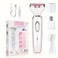 🪒✨ 4-In-1 Electric Cordless Lady Body Hair Shaver – 50% OFF! 4 attachments, gentle on skin, smooth results – all-in-one grooming. 💧🌸