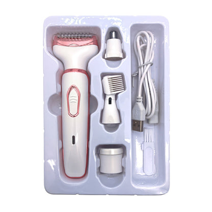 🪒✨ 4-In-1 Electric Cordless Lady Body Hair Shaver – 50% OFF! 4 attachments, gentle on skin, smooth results – all-in-one grooming. 💧🌸