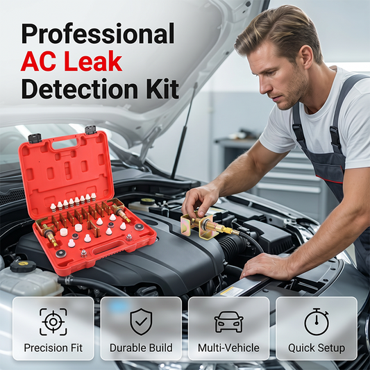 ❄️🔧 AC Leak Detection Kit – 50% OFF! Precision brass adapters, multi-size plugs, complete diagnostic set – find leaks fast. 💪