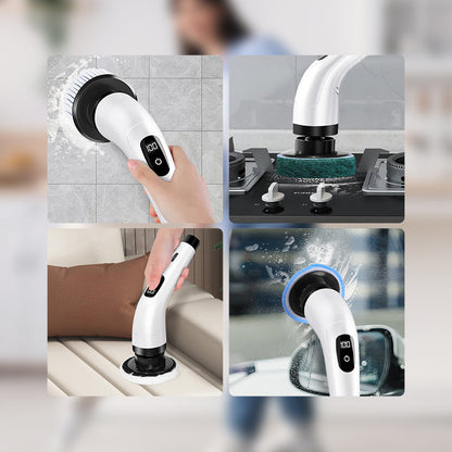 ⏳🔥LIMITED-TIME 66% OFF! ⏰🧹 8‑in‑1 Electric Cleaning Brush Set 🏠