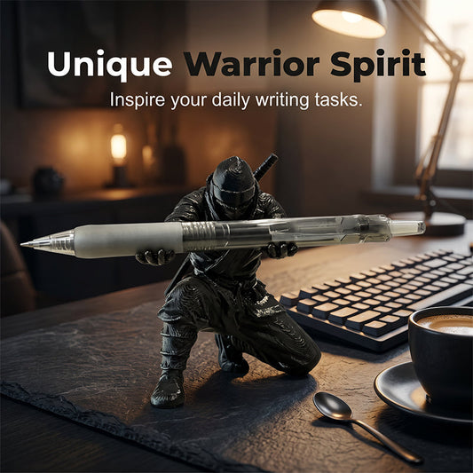 ⚔️🖊️ Creative 3D Printed Ninja Warrior Pen Holder – 50% OFF! Unique desk decor, holds pens & supplies – perfect for offices & gamers. 🔥✨