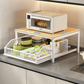 💥50% OFF NOW! 🍳 2-Tier Microwave Stand with Slide-Out Drawer – Heavy-duty, space-saving & sturdy – Perfect for kitchen, office & dorm counters 🏠