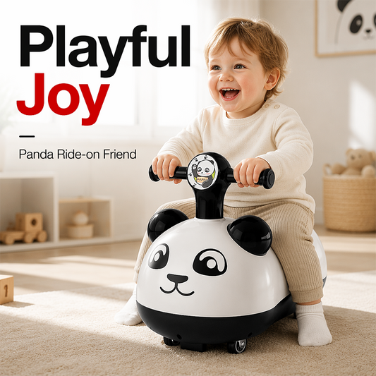 📢📢 50% OFF !! ⏰ Panda Baby Ride-On Sliding Car with Music & Lights – Wobble, Slide & Giggle for Hours of Toddler Fun 🐼🎵✨