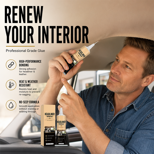 Waterproof Car Headliner Repair Glue, High Strength Adhesive for Sagging Car Ceiling & Interior