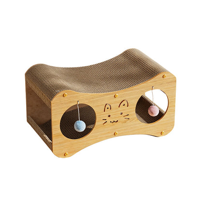 Double-Layer Curved Cat Scratcher