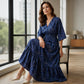 📢📢50% OFF !! ⏰Women's Elegant V-Neck Printed Dress