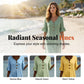 👗Women’s Solid Color Ruffle Sleeve Midi Dress