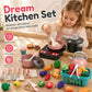 🍳 Save 50%!🥘 Kids' Toy Kitchen, Camping Themed Pretend Cooking Playset for Indoor & Outdoor Role Play ✨