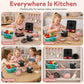 🍳 Save 50%!🥘 Kids' Toy Kitchen, Camping Themed Pretend Cooking Playset for Indoor & Outdoor Role Play ✨