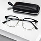 👓💙 Blue Light Blocking Half-Rim Glasses – 50% OFF! Protect your eyes, reduce strain, half-rim lightweight design – perfect for screen time. 🔥✨
