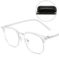 👓💙 Blue Light Blocking Half-Rim Glasses – 50% OFF! Protect your eyes, reduce strain, half-rim lightweight design – perfect for screen time. 🔥✨