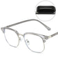 👓💙 Blue Light Blocking Half-Rim Glasses – 50% OFF! Protect your eyes, reduce strain, half-rim lightweight design – perfect for screen time. 🔥✨