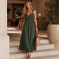 Women's Sleeveless Empire Waist Maxi Dress 🌸 Cinched High, Flowing Free – A Graceful Silhouette for Sun-Soaked Days ✨