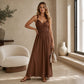 Women's Sleeveless Empire Waist Maxi Dress 🌸 Cinched High, Flowing Free – A Graceful Silhouette for Sun-Soaked Days ✨
