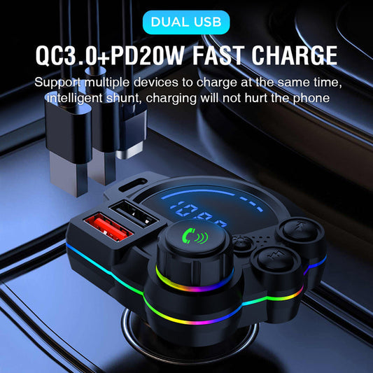 📢📢50% OFF !! ⏰Dual Fast-Charging Car FM Transmitter