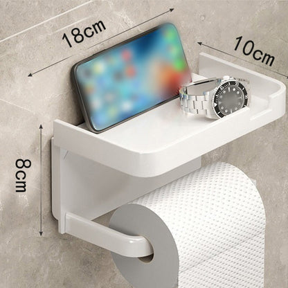 🧻📦 Wall-mounted toilet roll holder with storage compartment – 50% OFF! Handy storage for your mobile, soap and more – space-saving, sturdy, easy to fit. 🔥🚽