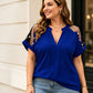 👕Women’s Plus Size Sheer Mesh V-Neck Blouse
