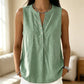 🏖️Summer Hot Sale 60% OFF🏝️👚Women's Casual Sleeveless Button-Front Top✨