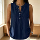 🏖️Summer Hot Sale 60% OFF🏝️👚Women's Casual Sleeveless Button-Front Top✨