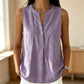 🏖️Summer Hot Sale 60% OFF🏝️👚Women's Casual Sleeveless Button-Front Top✨