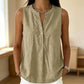 🏖️Summer Hot Sale 60% OFF🏝️👚Women's Casual Sleeveless Button-Front Top✨