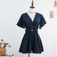 👗✨ Summer Cutout Waist Romper – V-neck, twist front, flutter sleeves – chic & comfortable for warm days. 50% OFF! 🔥🌸