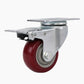 🔩 Heavy Duty Swivel Castor with Total Stop Brake – 200kg Load Capacity, PU Wheel, Non-Marking, 360° Smooth Rotation for Trolley & Workbench 🛠️✨
