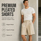 ⌛Limited-time offer-Men's Casual Wide Leg Suit Shorts