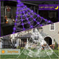 🕷️💡 5M Halloween Spider Web Light – 50% OFF! Spooky glowing web, battery-operated, versatile install – perfect for haunted vibes. 🔥🎃