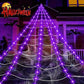 🕷️💡 5M Halloween Spider Web Light – 50% OFF! Spooky glowing web, battery-operated, versatile install – perfect for haunted vibes. 🔥🎃