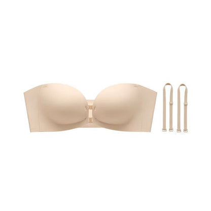 👙 🔥 -50% OFF | Wire-Free Gathering Bra with Removable Straps – Comfortable & Shaping