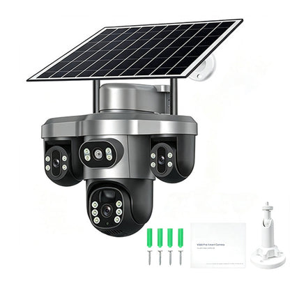 🎁2026 New Arrivals 55% OFF💥3 Lenses. 0 Wires. 100% Peace of Mind. Triple solar-powered security that watches every angle — no WiFi, no electric bill.