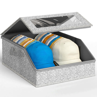 📢📢50% DISCOUNT NOW!! ⏰Stackable Hat Storage Box with Clear Window