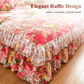 ⏳Limited-time 47% off⏰3-Piece Floral Ruffled Bed Skirt Set🌸🛏️