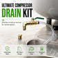 🔧🛠️ Compressor Drain Kit – 50% OFF! 90° elbow, extension hose, heavy-duty brass – fits tight spaces, easy valve control. 💪