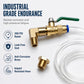 🔧🛠️ Compressor Drain Kit – 50% OFF! 90° elbow, extension hose, heavy-duty brass – fits tight spaces, easy valve control. 💪