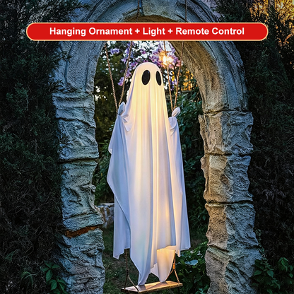 👻🎃 Glowing Swing Ghost Decor – 50% OFF! Eerie dual-glow LED, weatherproof fabric, hanging haunted yard display. ✨🕸️