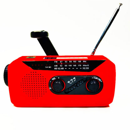 📻🔦 Emergency Solar Hand Crank Radio – 50% OFF! 2000mAh power bank, LED flashlight, FM/AM/WB – stay connected anywhere. ⚡✨