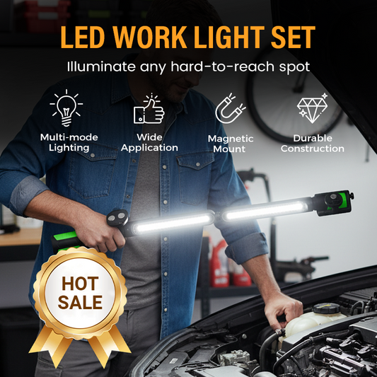 💡🧲 Modular 2-in-1 LED Work Light – 50% OFF! Magnetic bases & swivel hooks, Type-C rechargeable, 3 modes – hands-free lighting anywhere. ✨