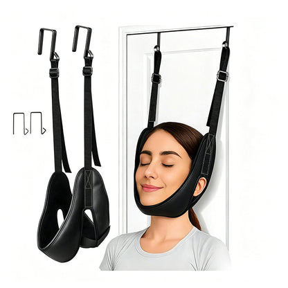 🧘✨ Neck Traction Sling – 50% OFF! Door-assisted cervical relief, comfort-fit cradle, adjustable straps – daily decompression made easy. 💆