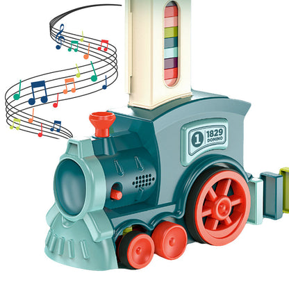 🚂🎯 Automatic Domino Train – 50% OFF! Screen-free fun, Montessori-inspired learning, safe & non-toxic – perfect gift for kids 3-10. 🎁