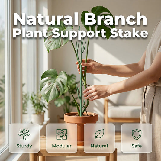 🌿✨ Natural Branch Plant Support Stake – 50% OFF! Adjustable segments, all-weather durable, blends into foliage – upright growth support. 💪