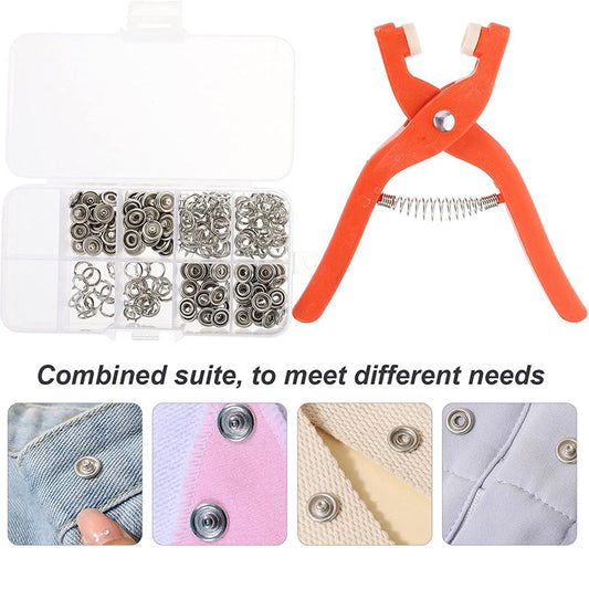 🧵✨ Sew-Free Snap Fastener Plier Kit – 49% OFF! No needles or thread needed, ergonomic grip, stainless steel snaps – buttons in seconds. 💪