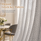 ⏳🔥LIMITED-TIME 50% OFF! ⏰✨ Geometric Jacquard Sheer Curtain – Light Filtering, Elegant, Durable 🕊️