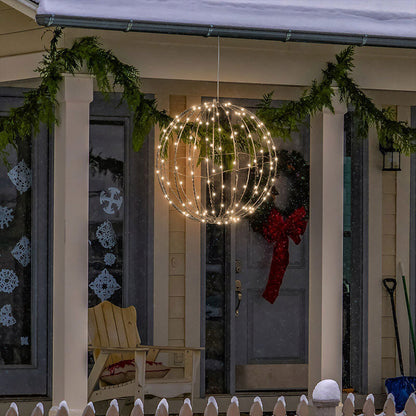 ✨🔮 Hanging LED Sphere Light – 50% OFF! 360° glow, collapsible design, weatherproof metal – perfect for patios, gardens & holidays. 💪