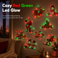 🎄Christmas Glowing Wall Sticker Night Lights with Light Bases Featuring Santa Claus Snowman Reindeer and Christmas Tree for Holiday Decor