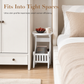 Modern Minimalist Round Bedside Table and Sofa Side End Table for Small Spaces Bedroom and Living Room