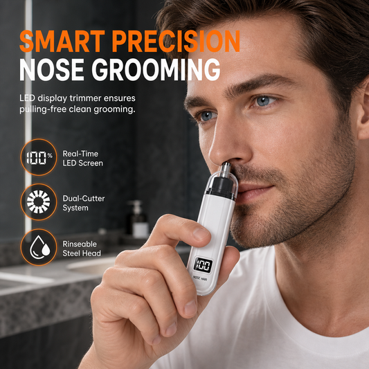 🎁2026 New Arrivals 50% OFF💥Rechargeable Nose Hair Trimmer with Washable Head – Electric Grooming Clipper for Men and Women