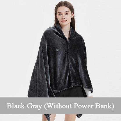 ❄️🧣 Heated Shawl Blanket with Zipper – 50% OFF! Ultra-soft flannel, fast heating 45-65°C, safe carbon fibre – shawl or throw. 🛋️